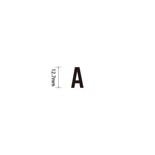 Padプラス 差替式ゴム印単品(高さ12.7×横幅8.6mm)文字「A」