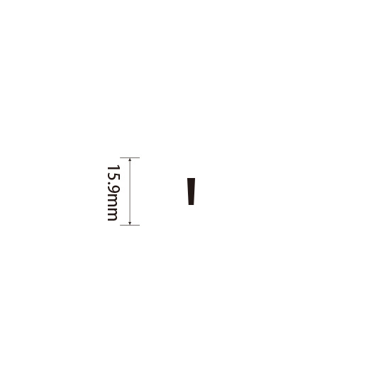 Padプラス 差替式ゴム印単品(高さ15.9×横幅4.8mm)記号「’」