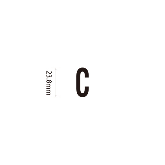 Padプラス 差替式ゴム印単品(高さ23.8×横幅10.8mm)文字「C」