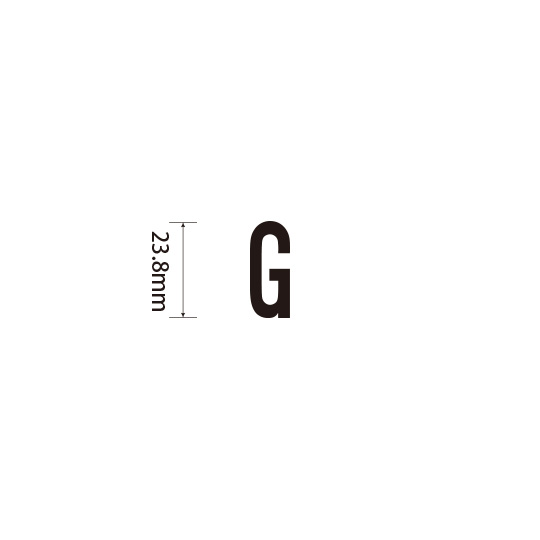 Padプラス 差替式ゴム印単品(高さ23.8×横幅11.2mm)文字「G」