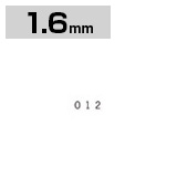 差替式ゴム印 英数字セット 1.6mm