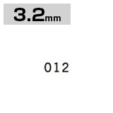 差替式ゴム印 英数字セット 3.2mm