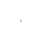 差替式ゴム印単品 高さ1.6mm×横幅2mm 文字「E」