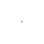 差替式ゴム印単品 高さ1.6mm×横幅2mm 文字「P」