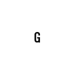 差替式ゴム印単品 高さ4.8mm×横幅3.8mm 文字「G」
