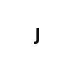 差替式ゴム印単品 高さ8.0mm×横幅3.6mm 文字「J」