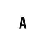 差替式ゴム印単品 高さ9.6mm×横幅6.4mm 文字「A」