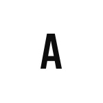 差替式ゴム印単品 高さ12.7mm×横幅8.6mm 文字「A」