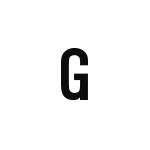 差替式ゴム印単品 高さ12.7mm×横幅8mm 文字「G」