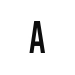 差替式ゴム印単品 高さ15.9mm×横幅8mm 文字「A」