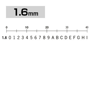 差替式ゴム印 英数字セット (1.6mm)